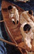 Joaquin Sorolla Canoeing Spain oil painting artist